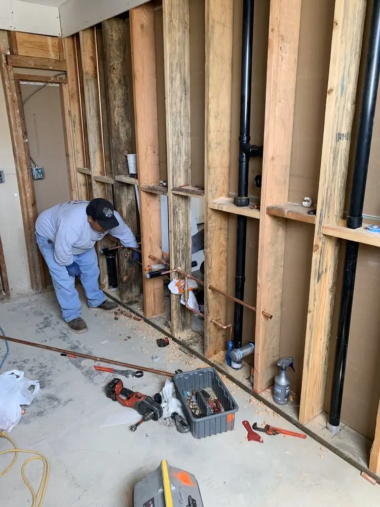 Commercial rough-in plumbing for Gas Line Repair in Alexandria